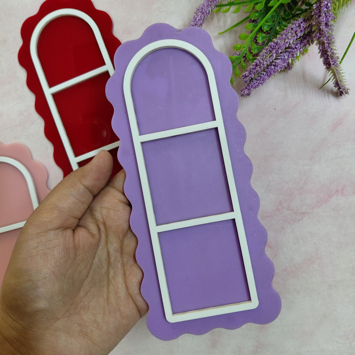 Cute Colorful Magnetic Acrylic Photo Polaroid Frame – Cute Fridge Memory Holder Magnet with Magnet