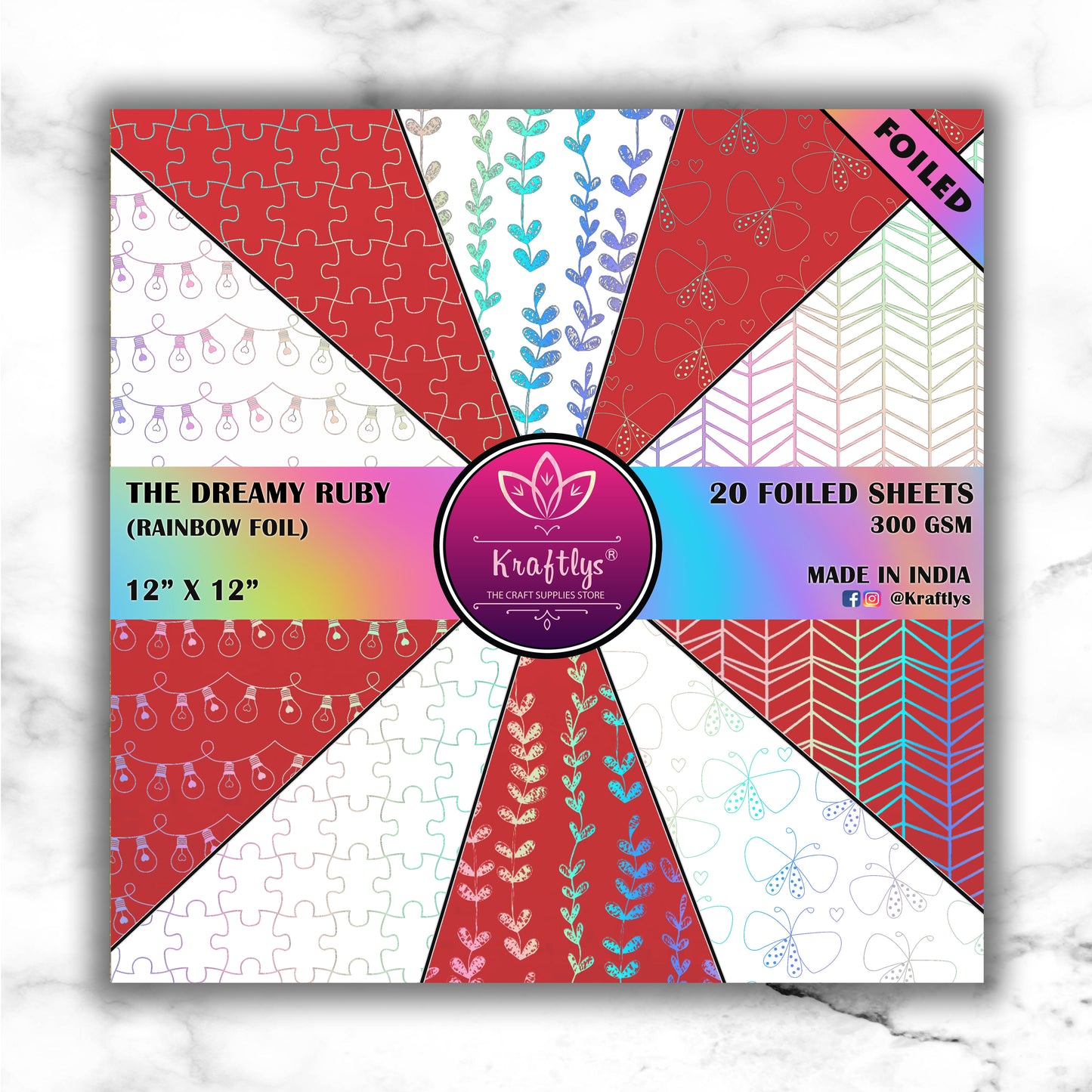 DREAMY RUBY | Foiled Paperpack
