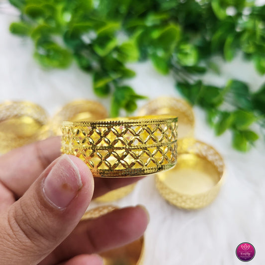 10 pcs T LIGHT HOLDER | GOLDEN LIGHT HOLDER