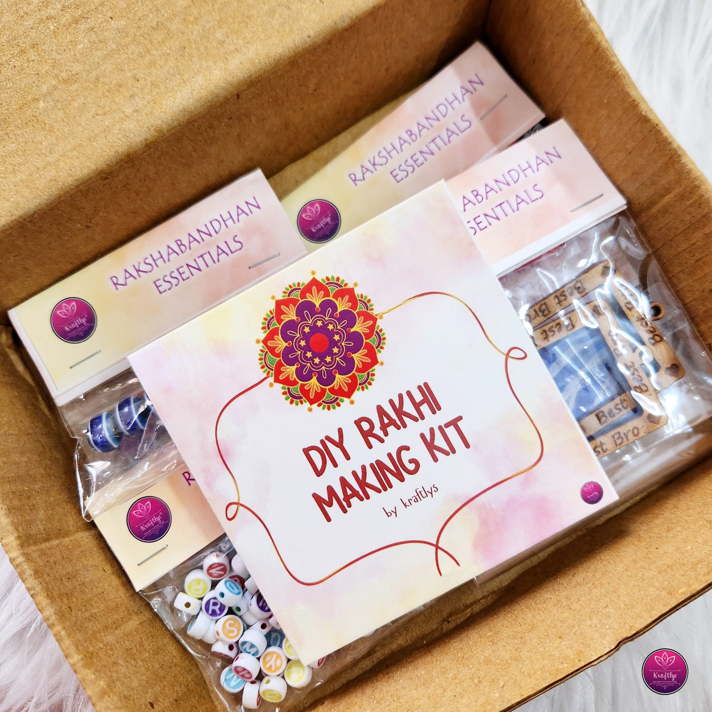 DIY RAKHI MAKING KIT | DIY KIT 5 RAKHIS