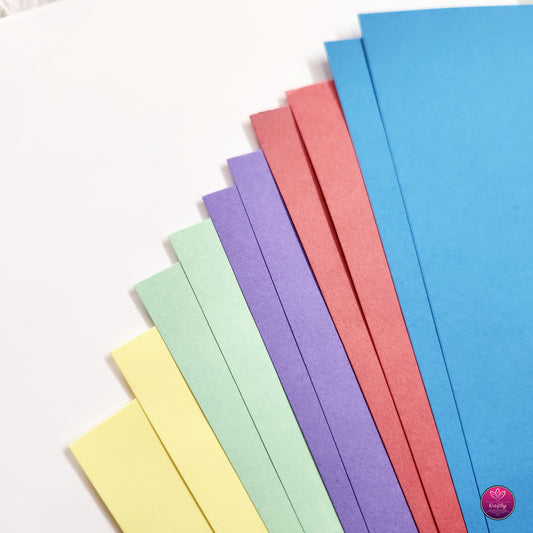 A4 ASSORTED CARDSTOCK | PASTELS & BRIGHTS