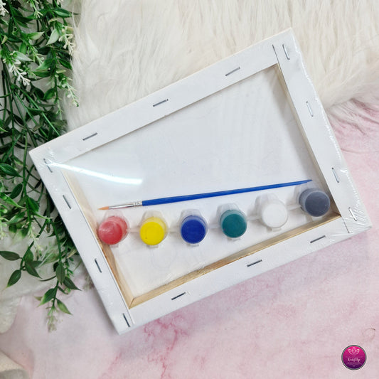 Animal Theme Canvas Painting Kit for Kids – DIY Colouring Art Set - BIG