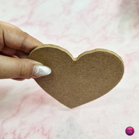 MDF Heart Shape Cutout – DIY Craft Base for Painting & Decoration