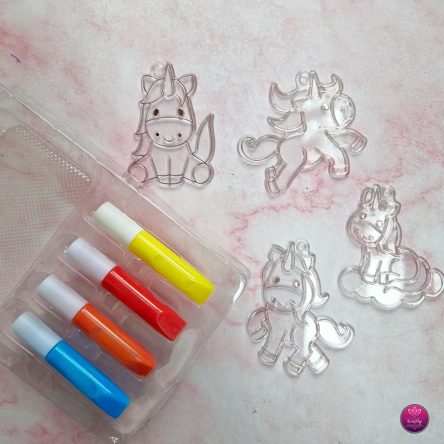 DIY SOFT GLUE PAINTING CRAFT KIT