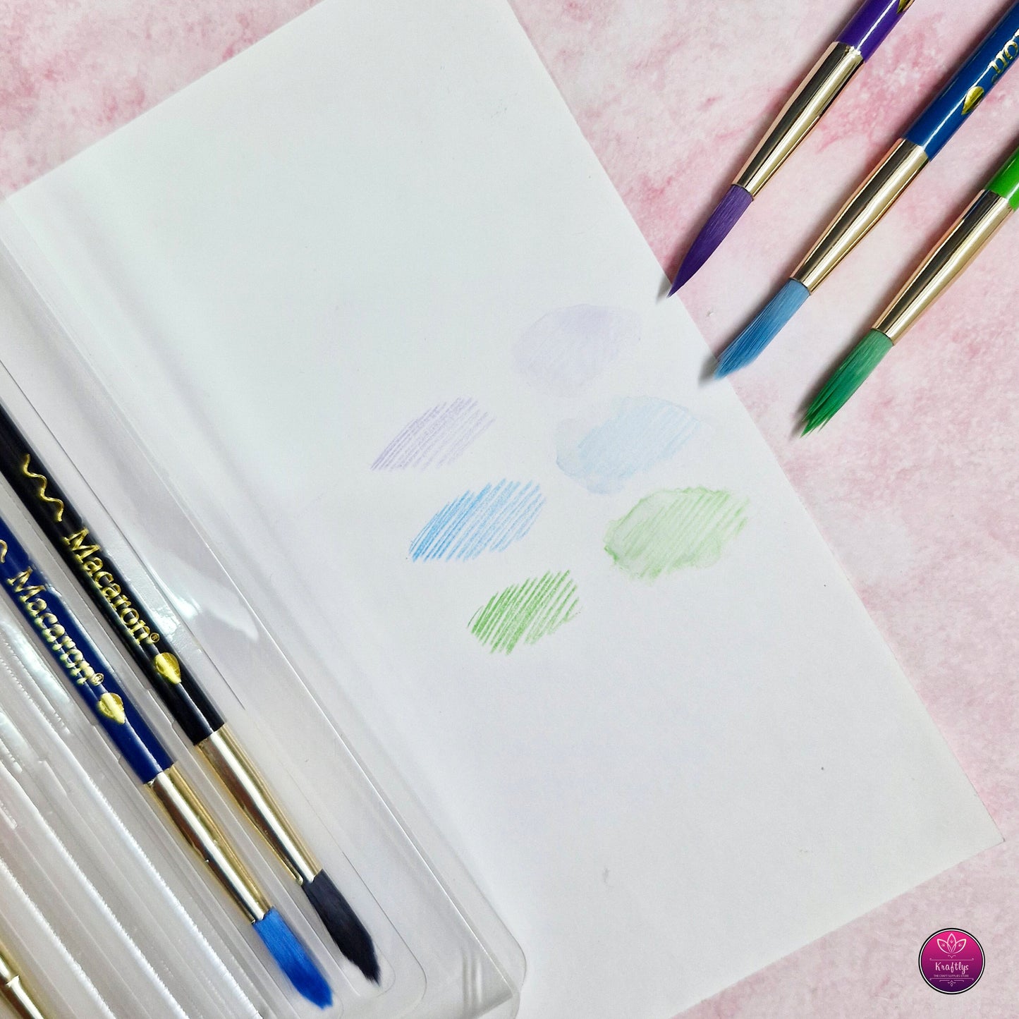 Macaron ColorBrush – 2-in-1 Watercolor Pencil & Paintbrush Set (12 Colors)