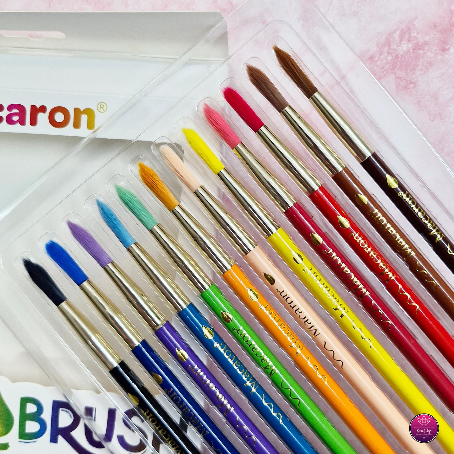Macaron ColorBrush – 2-in-1 Watercolor Pencil & Paintbrush Set (12 Colors)