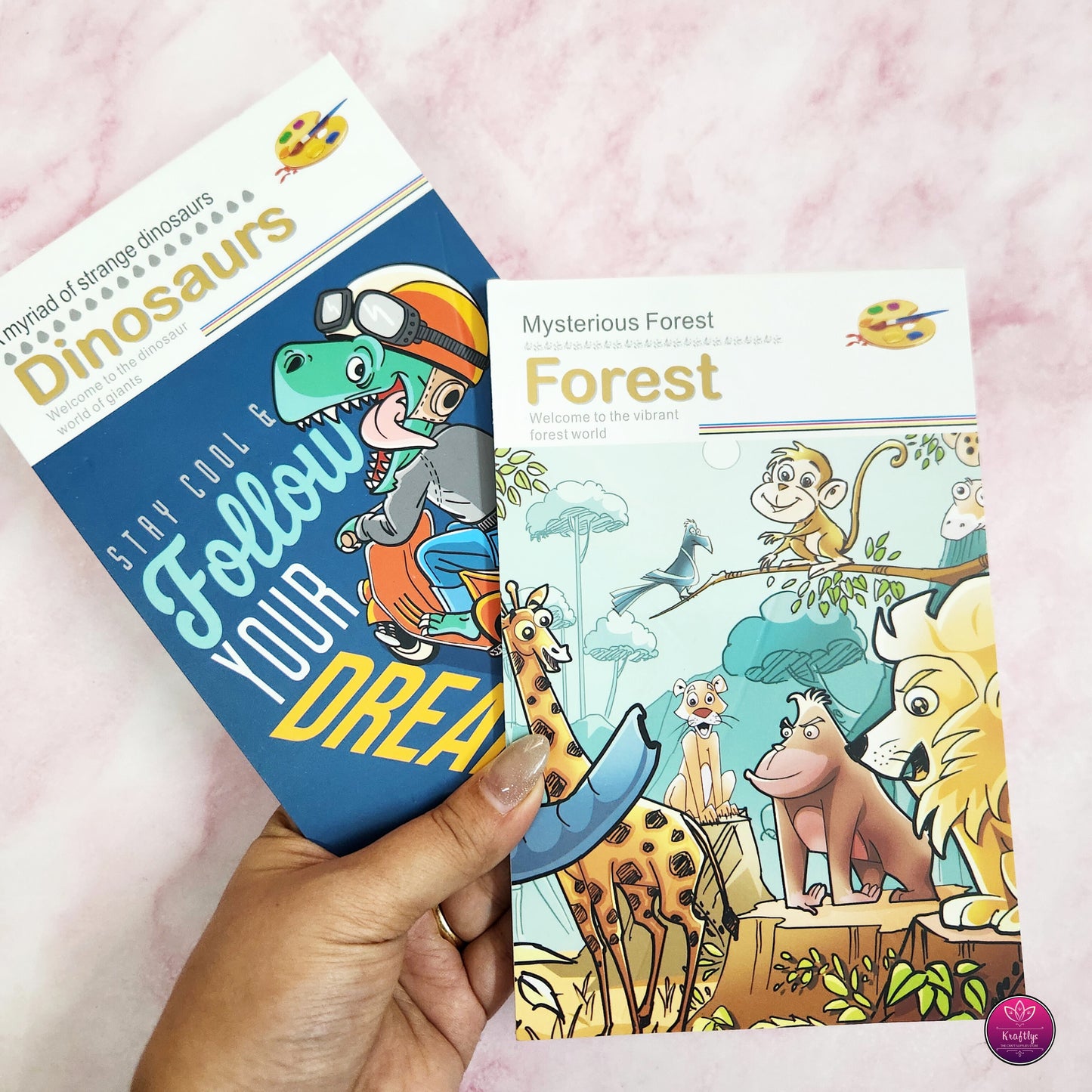 DIY WATERCOLOR THEME PAINTING BOOK