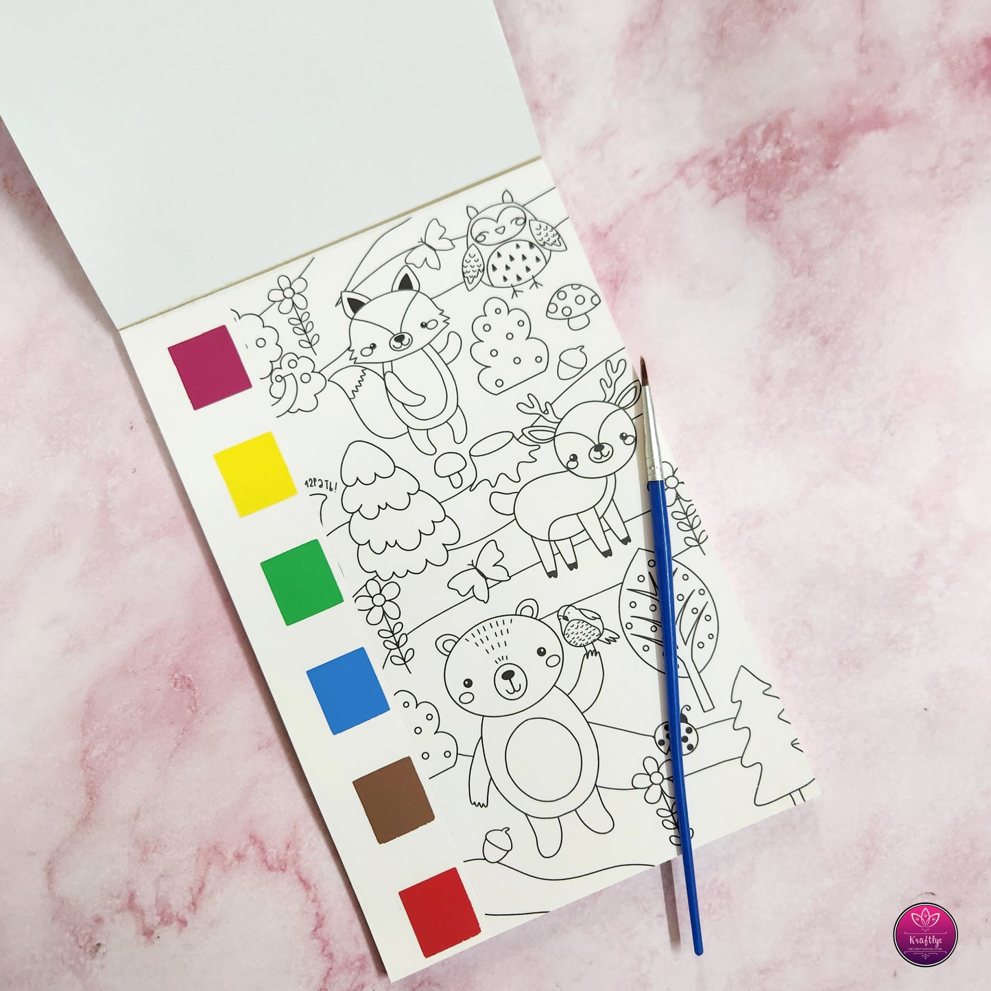 DIY WATERCOLOR THEME PAINTING BOOK