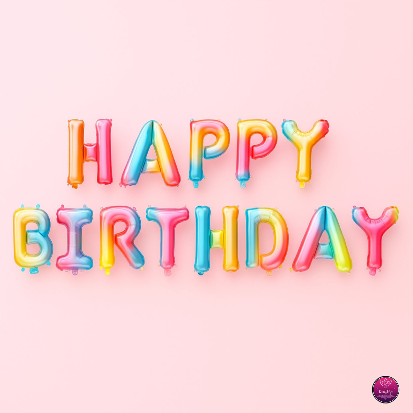 Happy Birthday Foil Letter Balloons – Shiny Banner Decoration for Parties & Celebrations