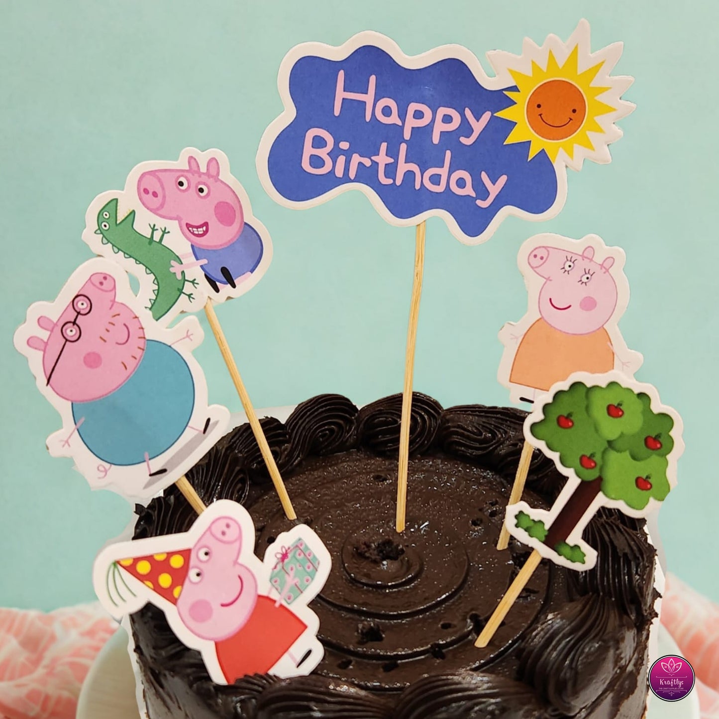 Peppa Pig Party Cake Topper – Oink-tastic Fun for Little Celebrations