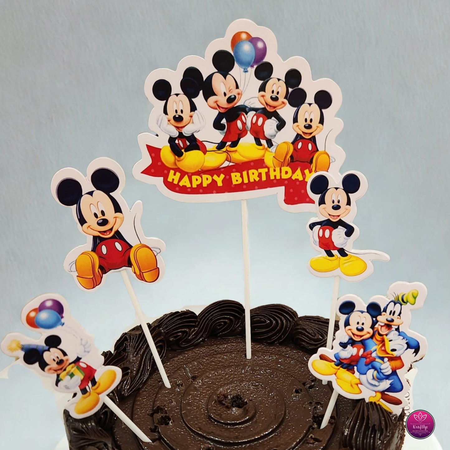 Mickey Mouse Cake Topper – Adorable Disney Theme Party Decor