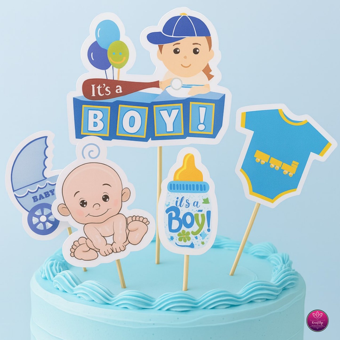 It’s a Boy Cake Topper – Sweet & Charming Baby Shower Decor