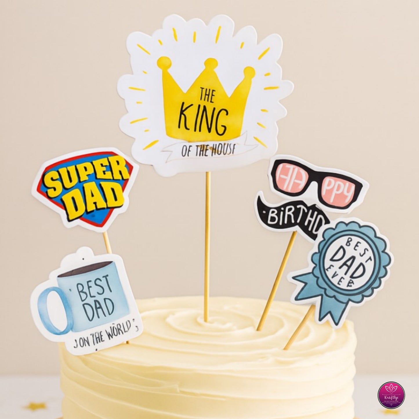 Best Dad Ever Cake Toppers – Fun & Festive Father's Day Decor