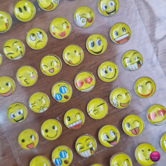3D SMILEY STICKER - SMALL - CUTE PINTERESTY EMOTICON SMILEYS