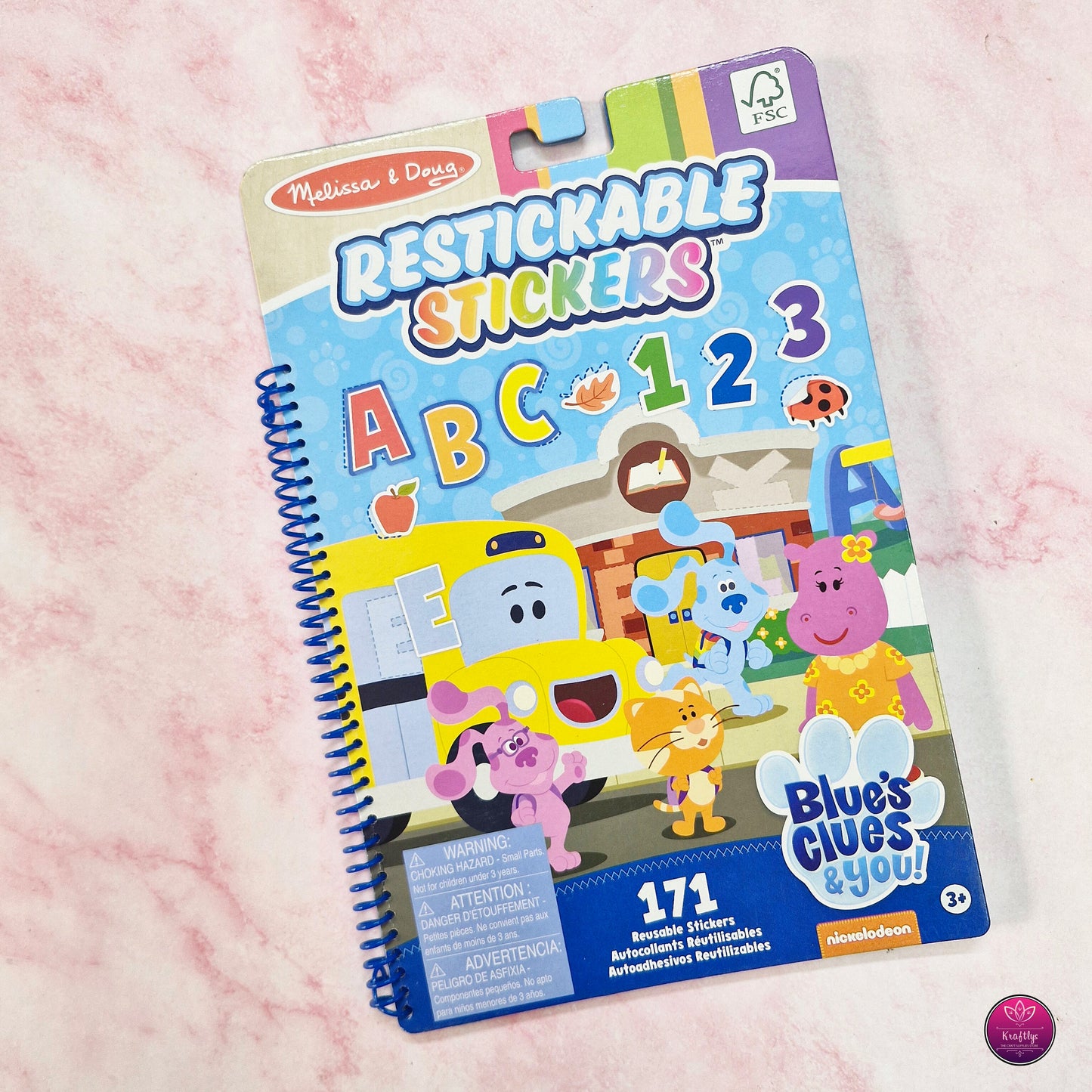 Blue’s Clues Restickable Sticker Book – 171 Reusable Stickers Fun!