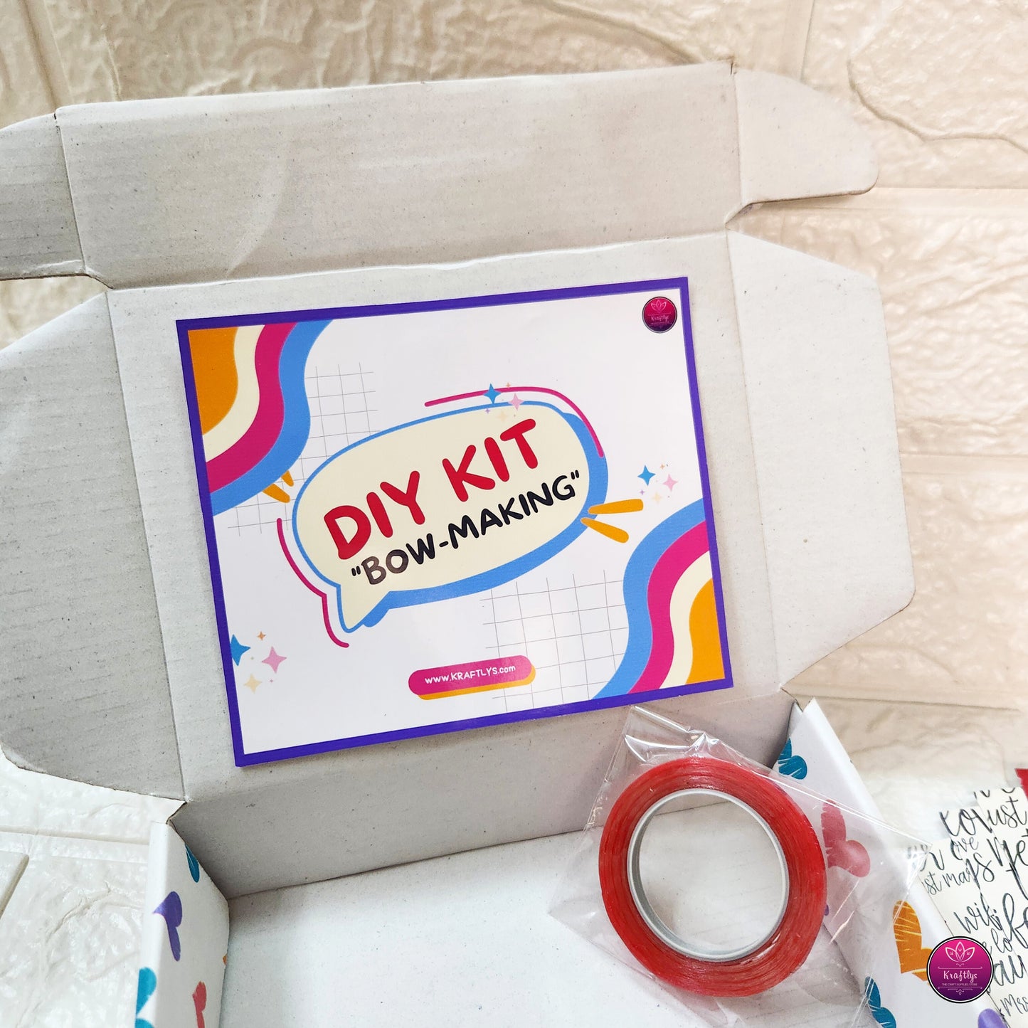 DIY Bow Making Kit for Kids & Adults – Craft Your Own Paper Bows (All-In-One Craft Kit)