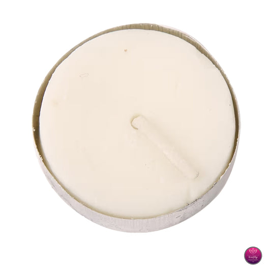 50 pcs Premium Unscented Tealight Candles for Diwali & Festive Decor - Wax Diya Candle