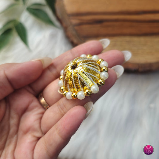 Gota Jhumki Latkan Multicolor Diwali Decoration 10 pcs - Moti Pearl Beads Cone Latkans for Jewellery and Crafts