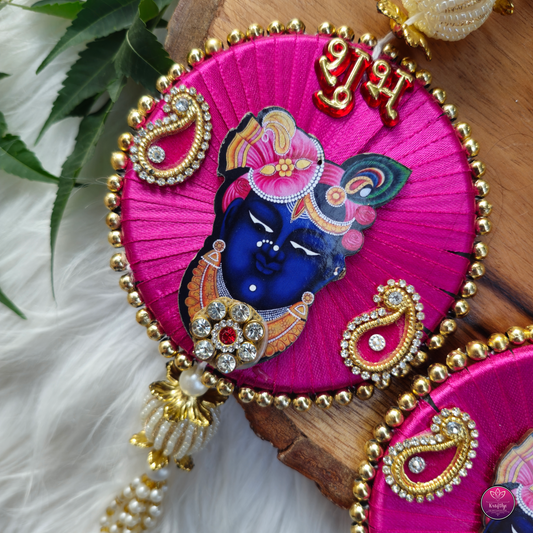 Shreenath Ji Shubh Labh Handmade Decorative Latkan for Diwali – Door Hanging Toran for Festive Home Décor