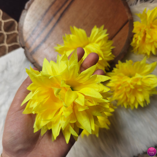 Big Artificial Flowers 10pcs - Elegant HandCrafted Diwali DIY Decoration