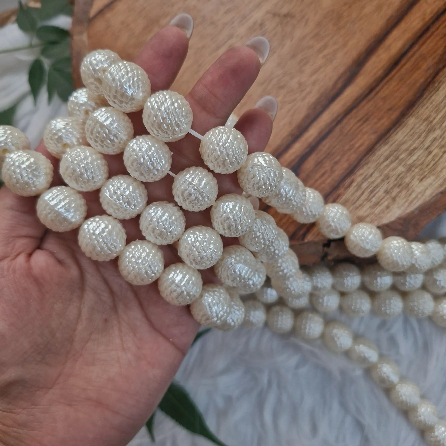 Big Pearl String Braclets for Diwali Decor
