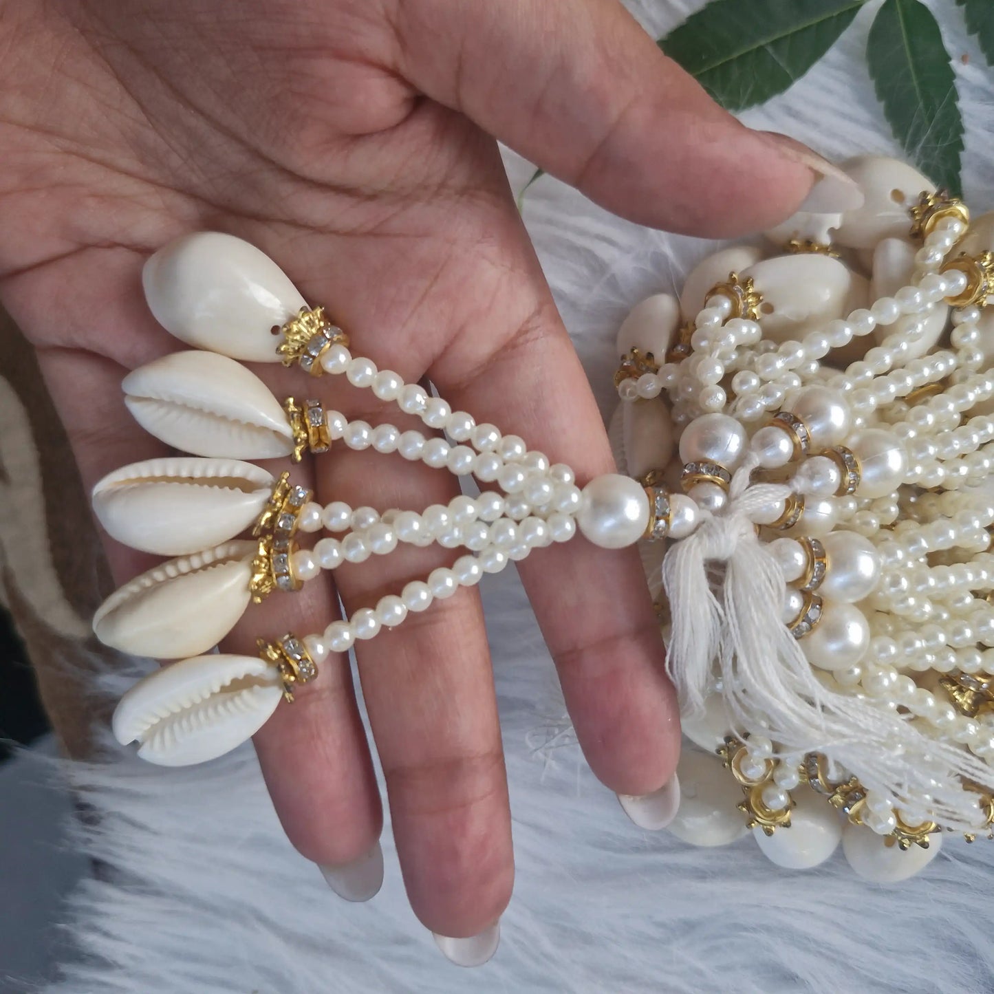 Pearl and Shells Decorative Hanging Latkan for Diwali