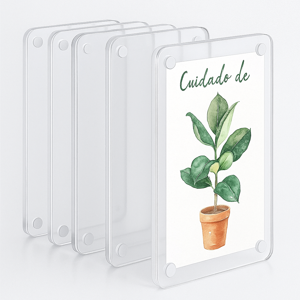 Magnetic Acrylic Photo Frame Big – Cute Fridge Memory Holder Magnet