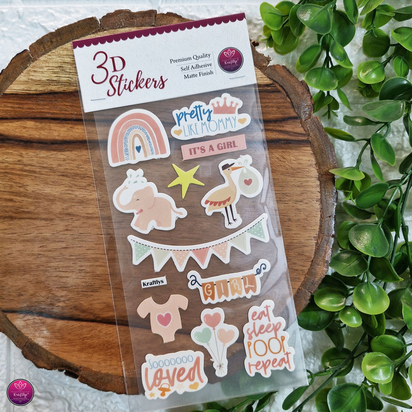 3D STICKER | BABY GIRL