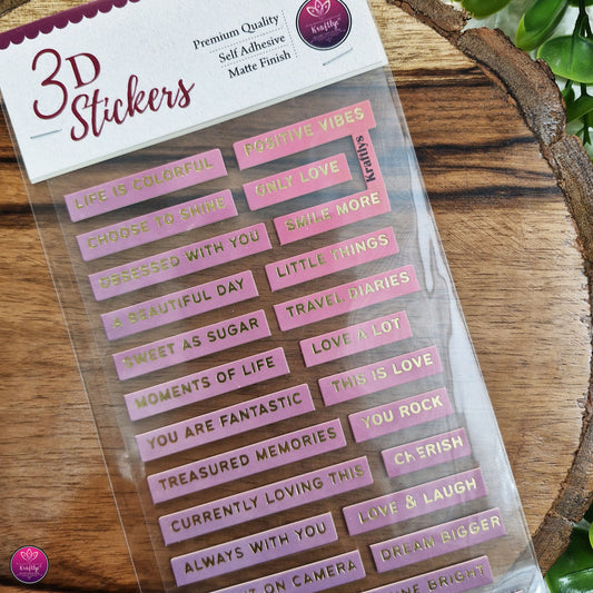 3D STICKER | COLORFUL