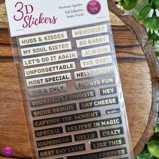 3D STICKER | HUGS&KISSES