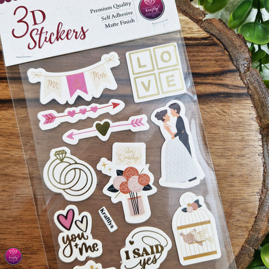 3D STICKER | MR&MRS