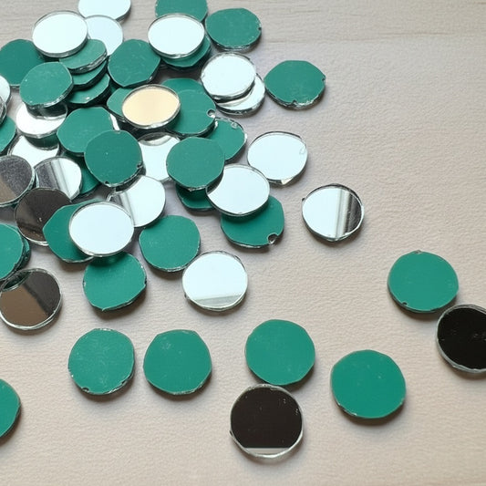 10mm Real Mirrors 50pcs - Elegant Diwali DIY Decoration
