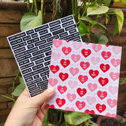 DIY HEART ALBUM KIT | SCRAPBOOKING KIT COMBO