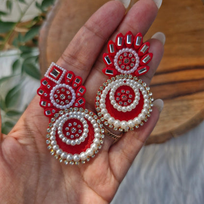 Ethnic Bead & Pearl Patch 5pcs - Elegant HandCrafted Diwali DIY Booti Decoration