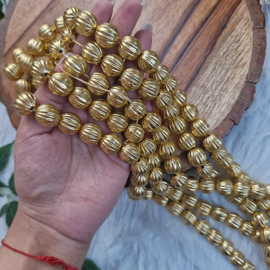 8mm Moti Pearls Textured Latkan Mala Diwali Decoration - Pearl Beads for Jewellery and Crafts