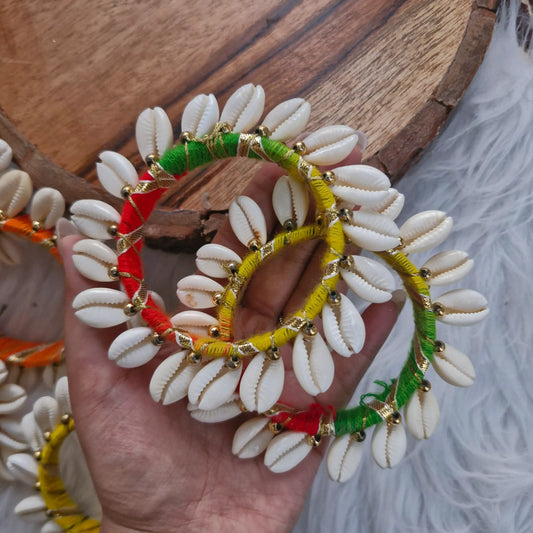 SHELL BANGLE RINGS - Decorative Kodi Kada Colorful Bangles