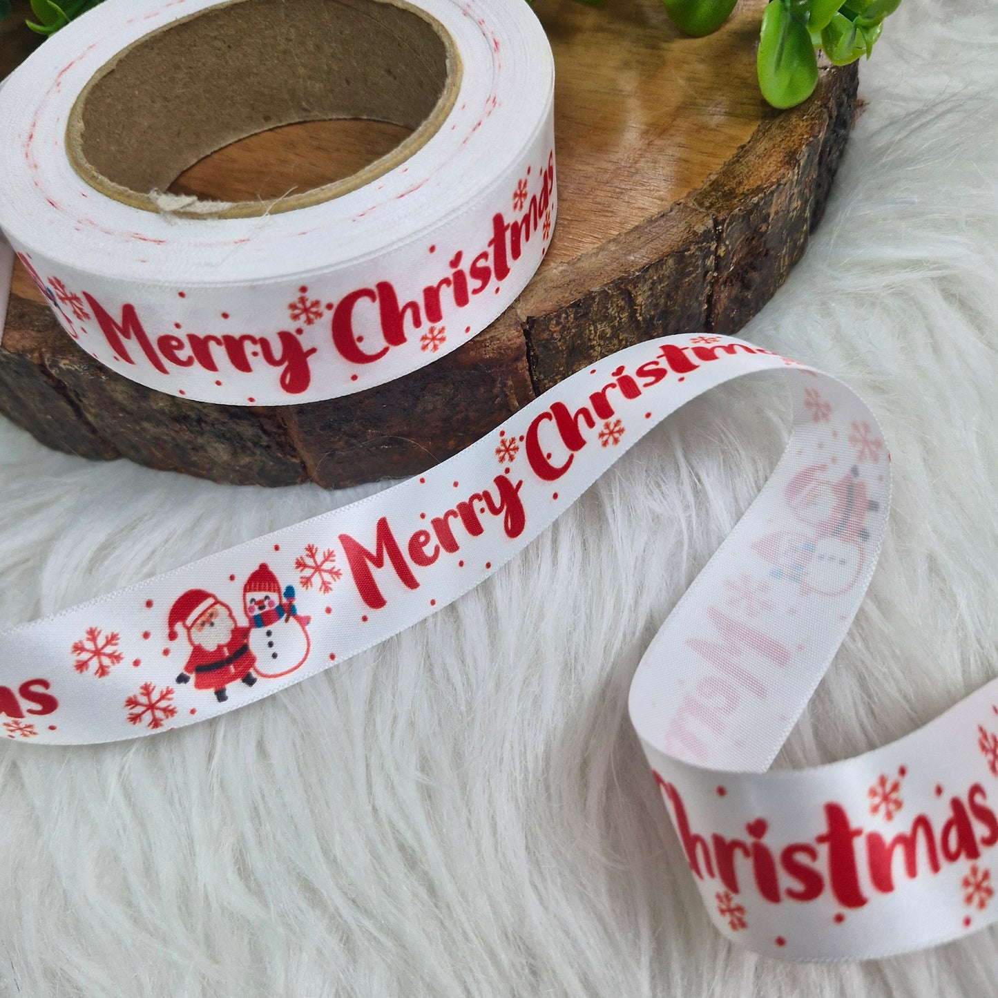 Christmas Special Satin Ribbon - Xmas Decorative Ribbon for Gift Wrapping, Crafts & Events