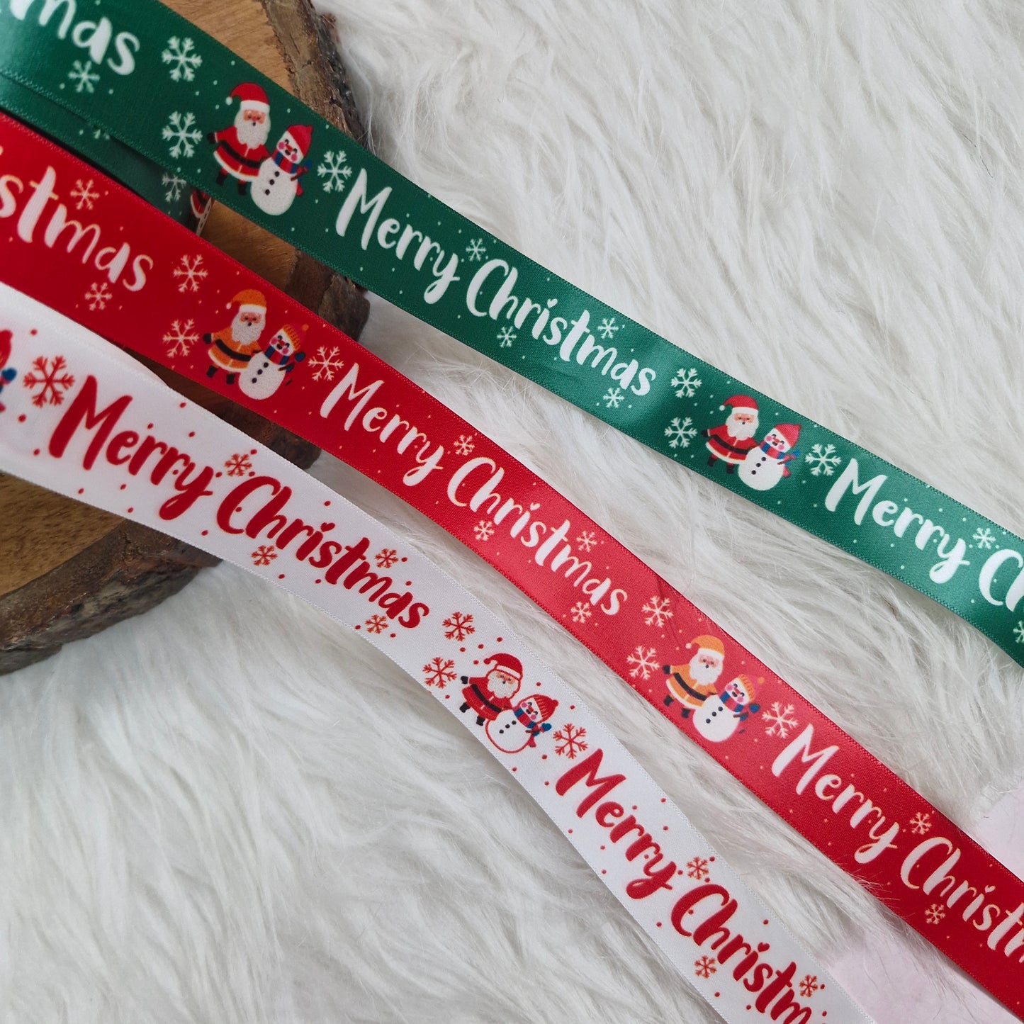 Christmas Special Satin Ribbon - Xmas Decorative Ribbon for Gift Wrapping, Crafts & Events