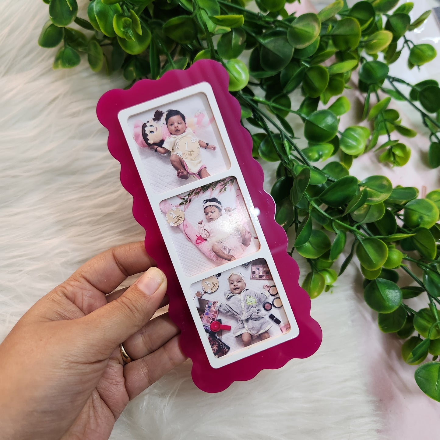 Cute Colorful Magnetic Acrylic Photo Polaroid Frame Big – Cute Fridge Memory Holder Magnet