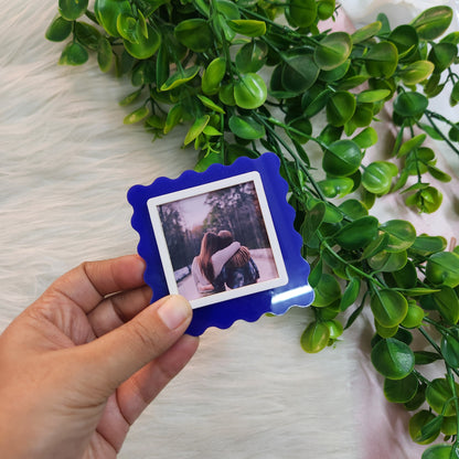 Cute Colorful Magnetic Acrylic Photo Polaroid Frame Small – Cute Fridge Memory Holder Magnet