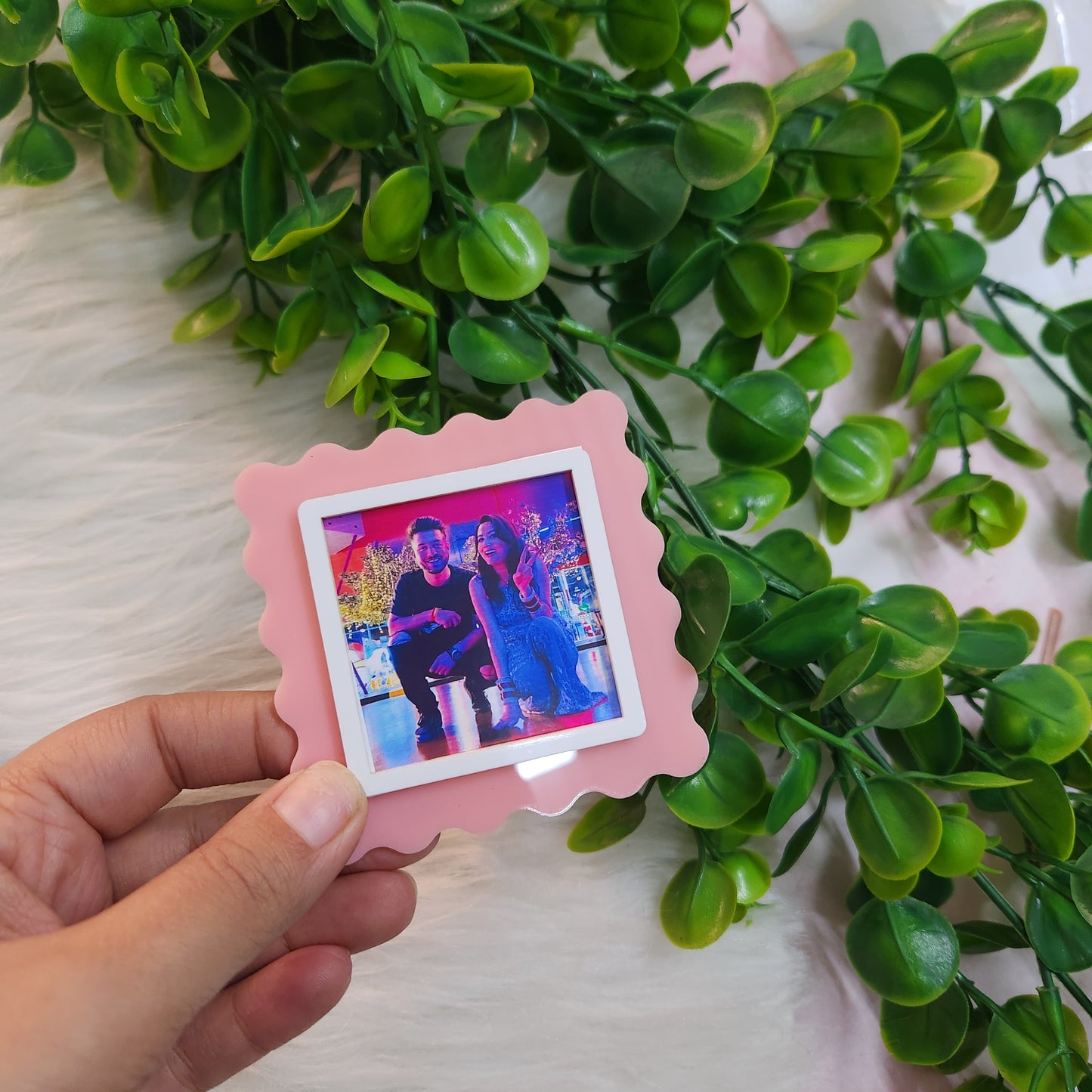 Cute Colorful Magnetic Acrylic Photo Polaroid Frame Small – Cute Fridge Memory Holder Magnet