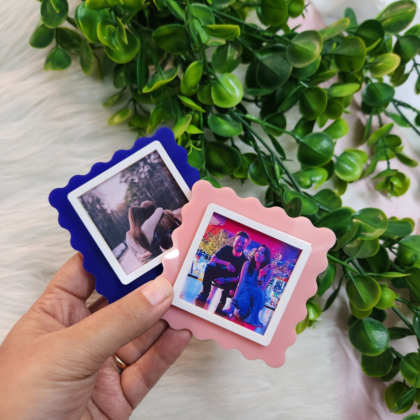 Cute Colorful Magnetic Acrylic Photo Polaroid Frame Small – Cute Fridge Memory Holder Magnet