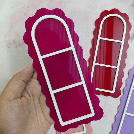 Cute Colorful Magnetic Acrylic Photo Polaroid Frame – Cute Fridge Memory Holder Magnet with Magnet