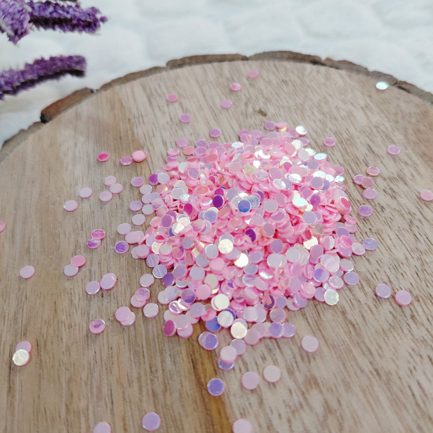 Pink Round Sequins Mix - 50 gms - Cute Shiny Sequin for Crafts Jewellery and fabrics