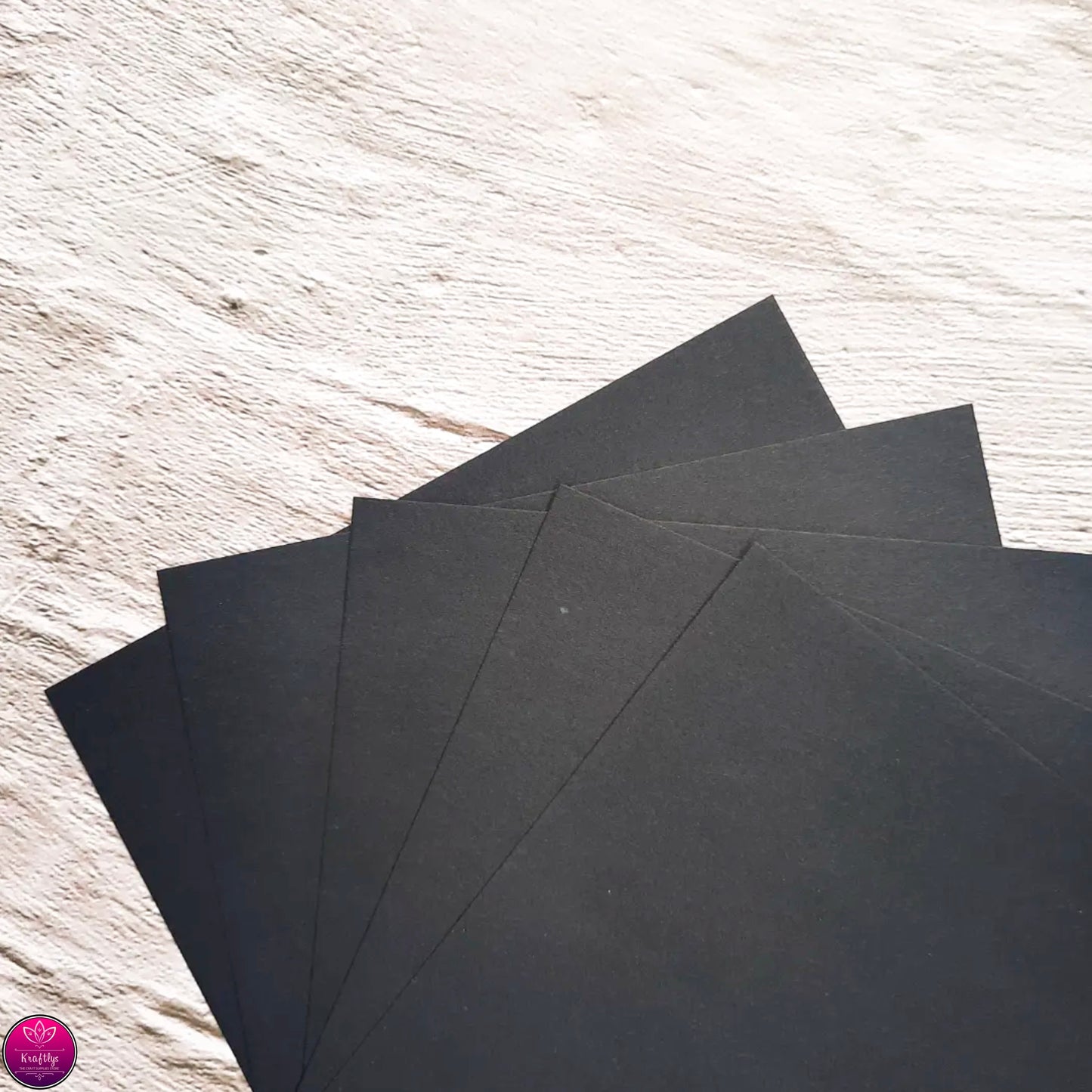 BLACK CARDSTOCK | 300 GSM | PLAIN PAPER