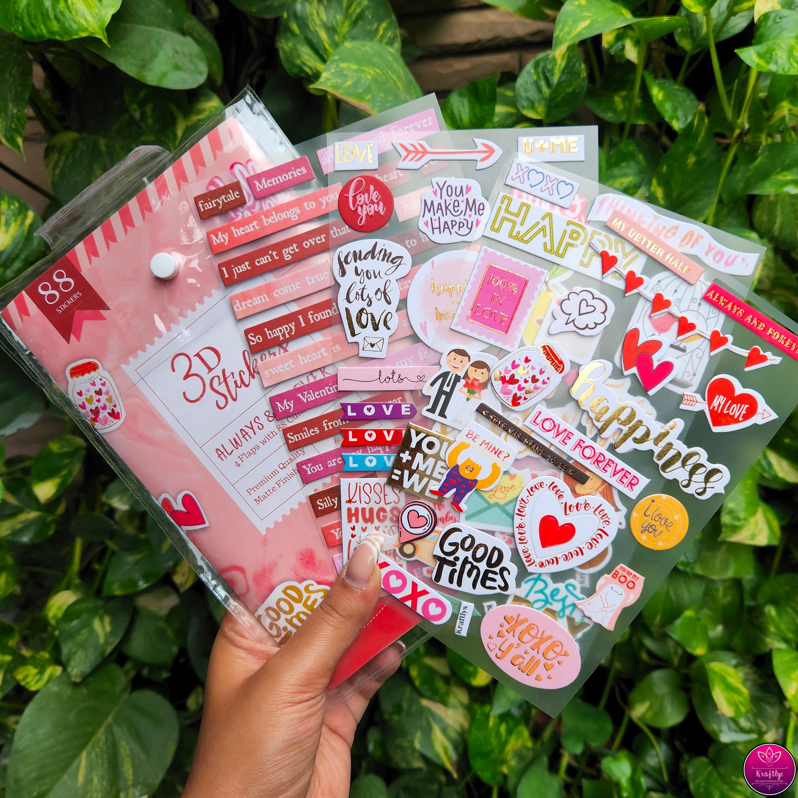 KRAFTLYS 3D Sticker – ALWAYS & FOREVER | Foiled & Embossed Paperboard ...