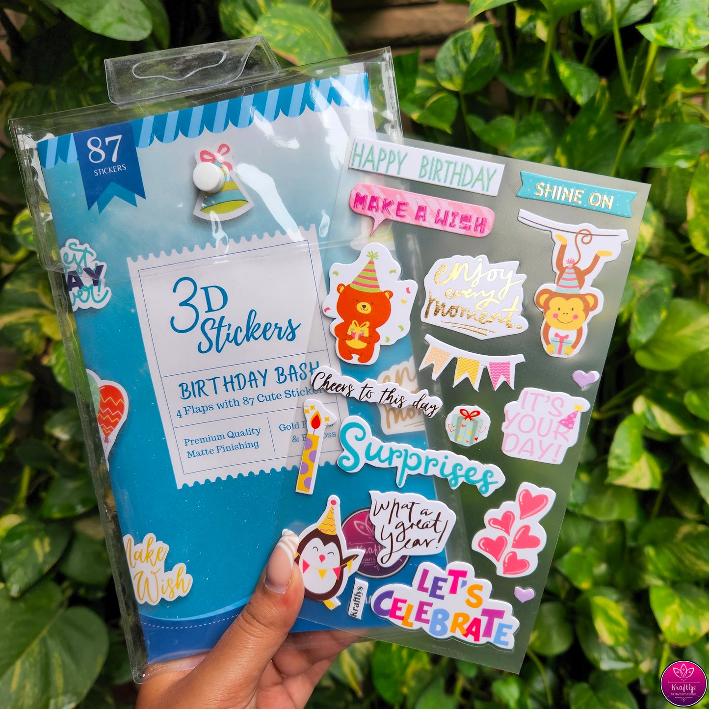 3D STICKER | BIRTHDAY BASH | SCRAP BOOKING