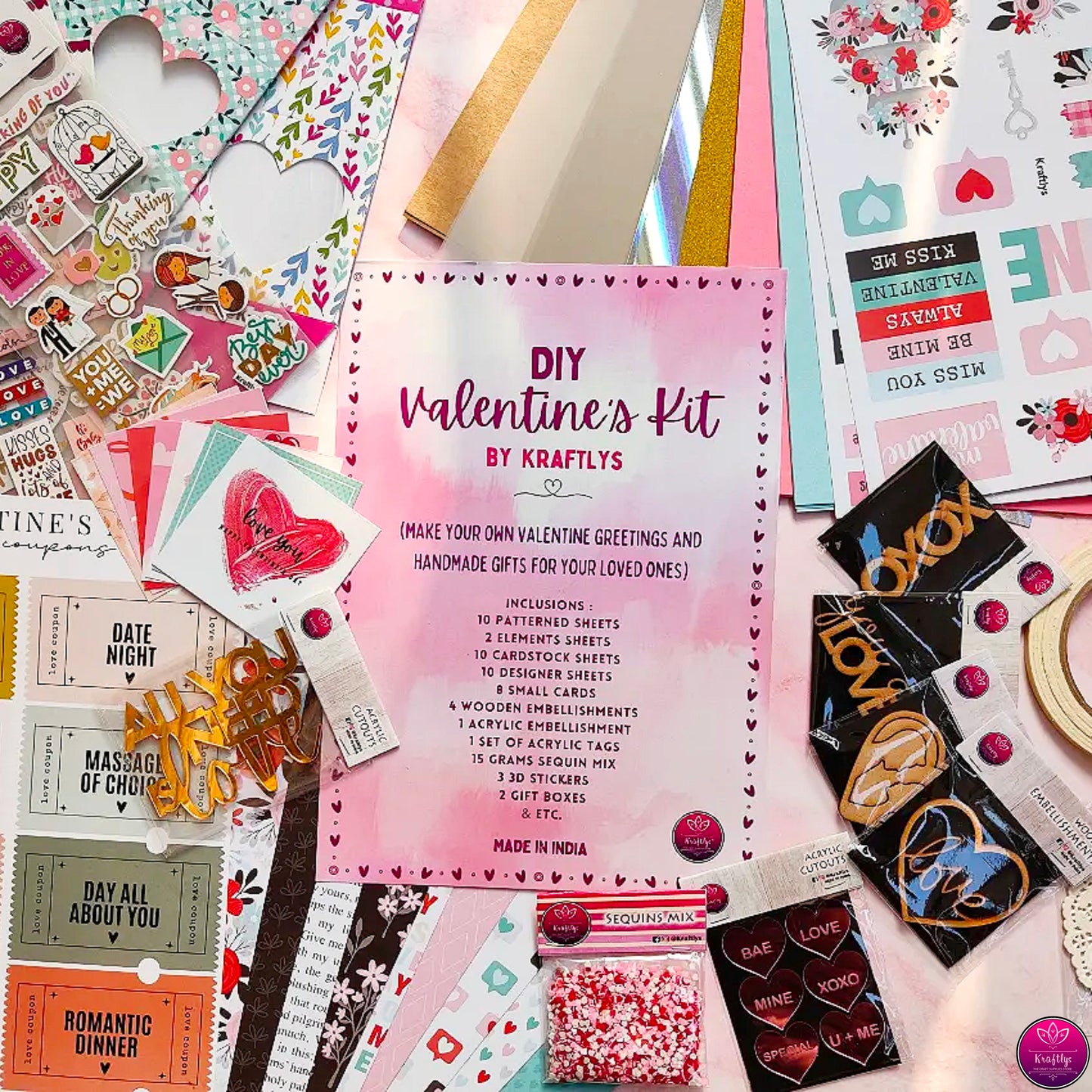 DIY VALENTINE'S KIT | SCRAPBOOKING KIT