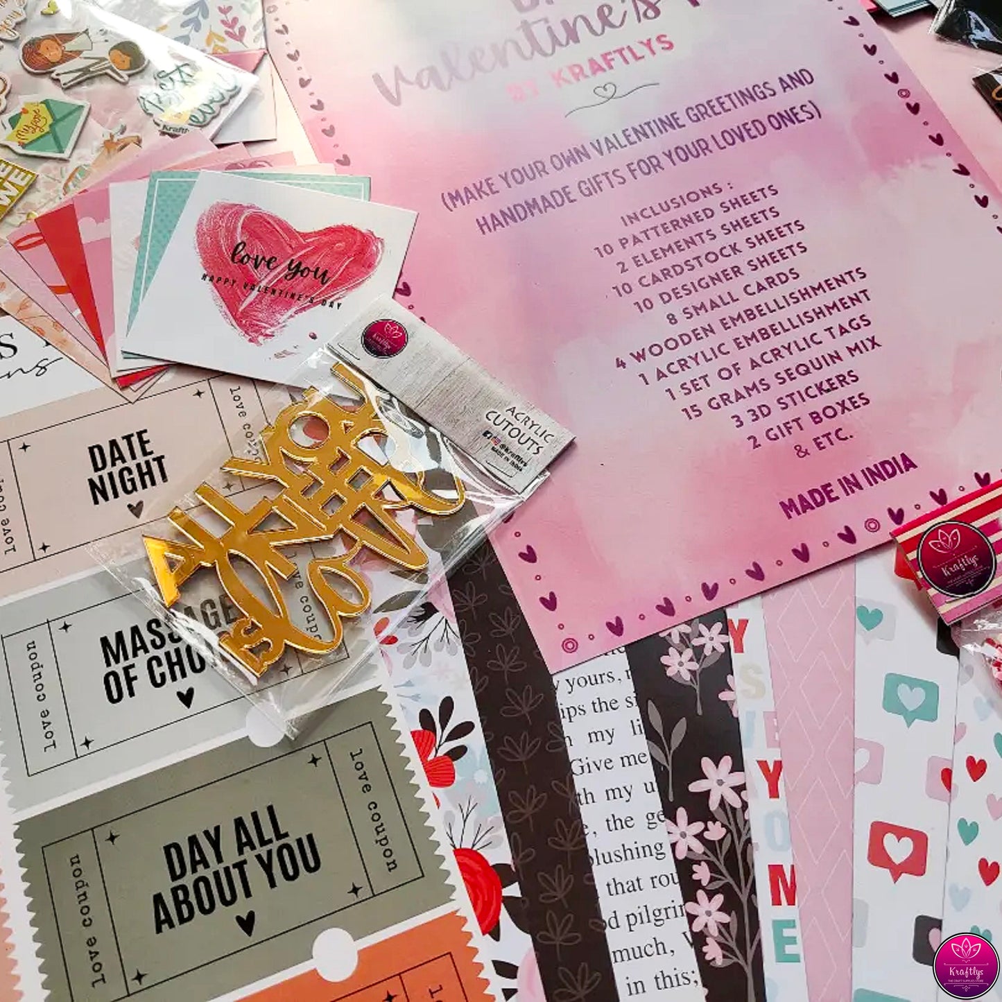 DIY VALENTINE'S KIT | SCRAPBOOKING KIT