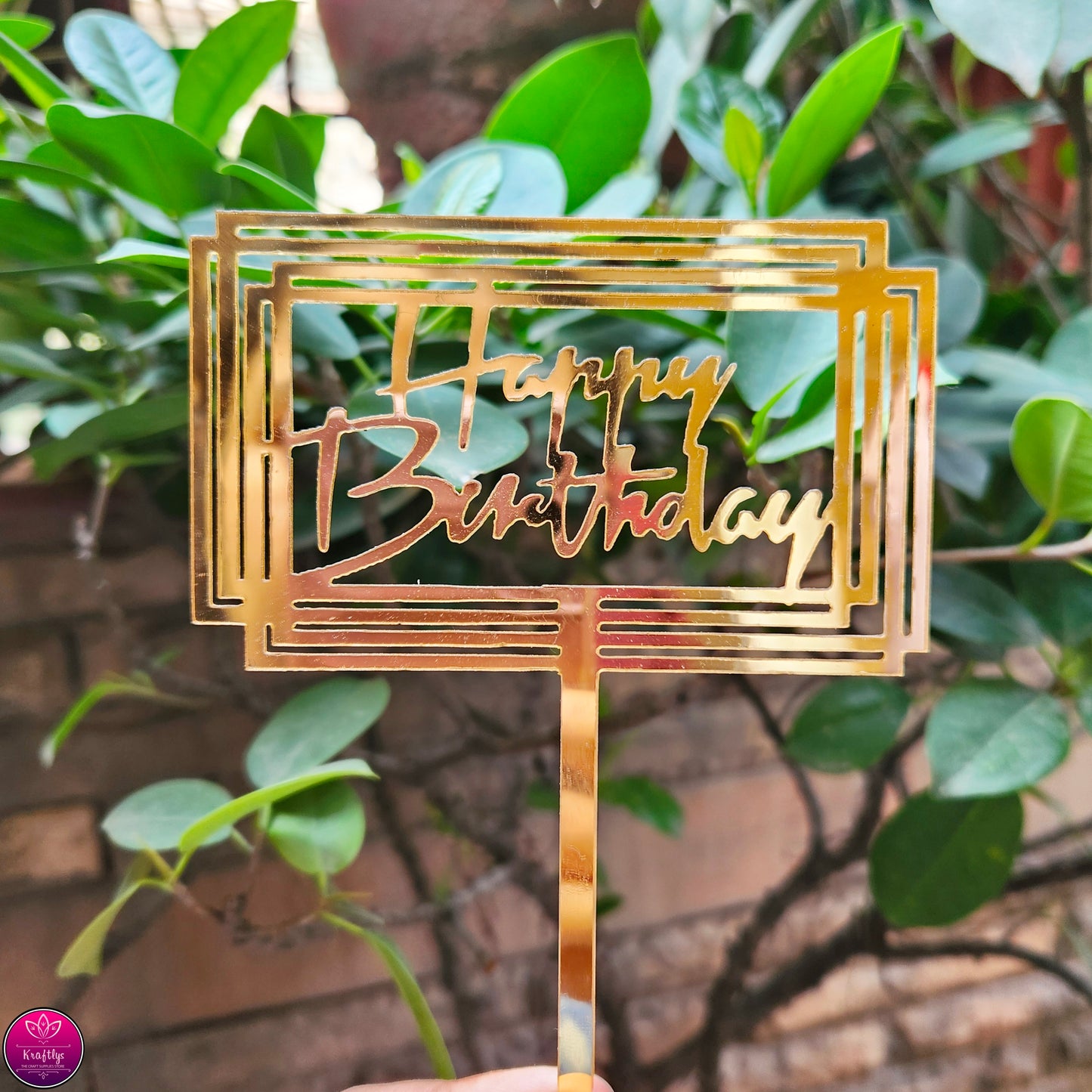 HAPPY BIRTHDAY | CAKE TOPPER #4